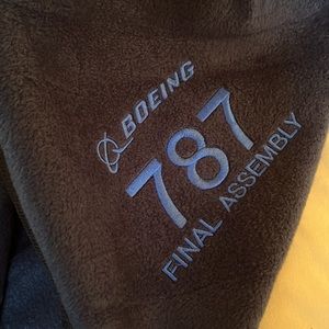 NEW • Boeing 787 Final Assembly Commemorative Blanket • COLLECTORS ITEM • RARE